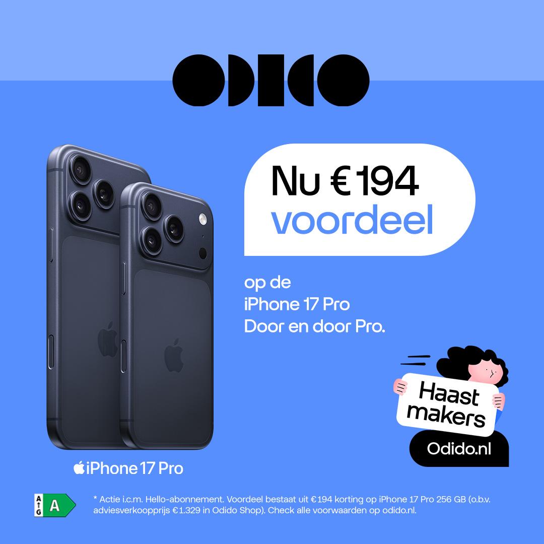 Banner Odido iPhone 17 Pro