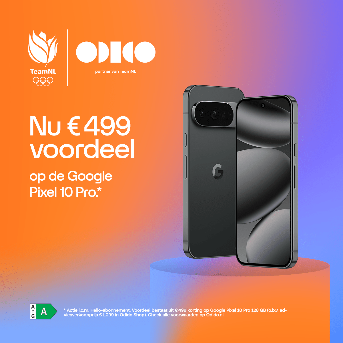 Banner Odido Google Pixel 10 Pro