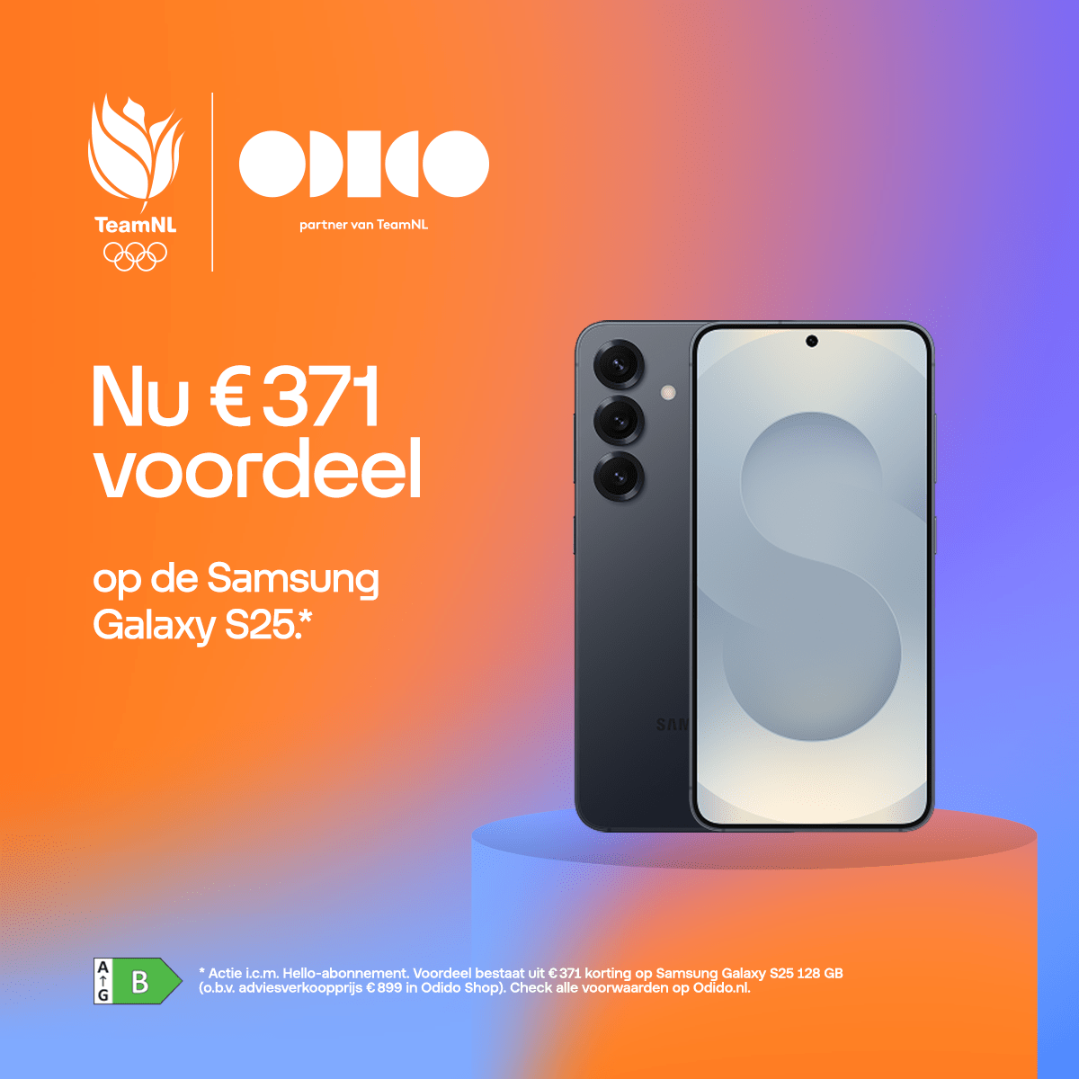 Banner Odido Samsung S25