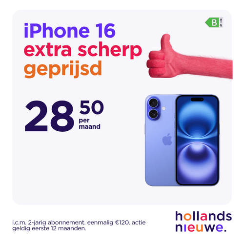 Advertentie Hollandsnieuwe iPhone 16 Extra Scherp