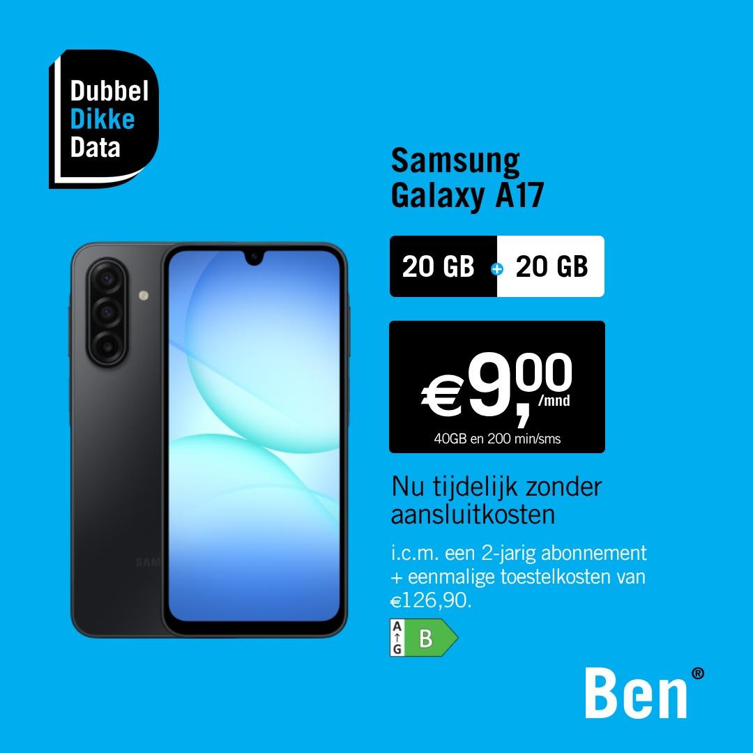 Advertentie Galaxy A17 bij Ben