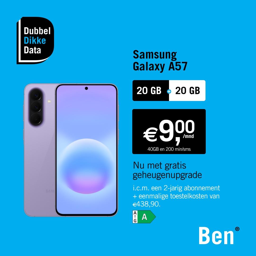 Advertentie Galaxy A57 bij Ben
