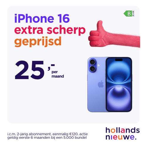 Advertentie Hollandsnieuwe iPhone 16