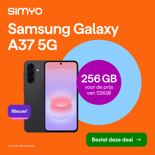 banner Samsung Galaxy A37 bij Simyo