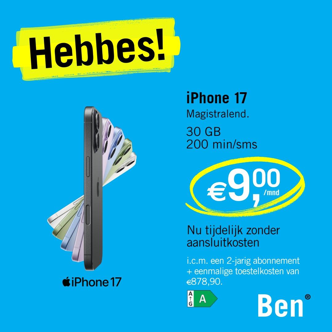 Advertentie iPhone 17 van Ben