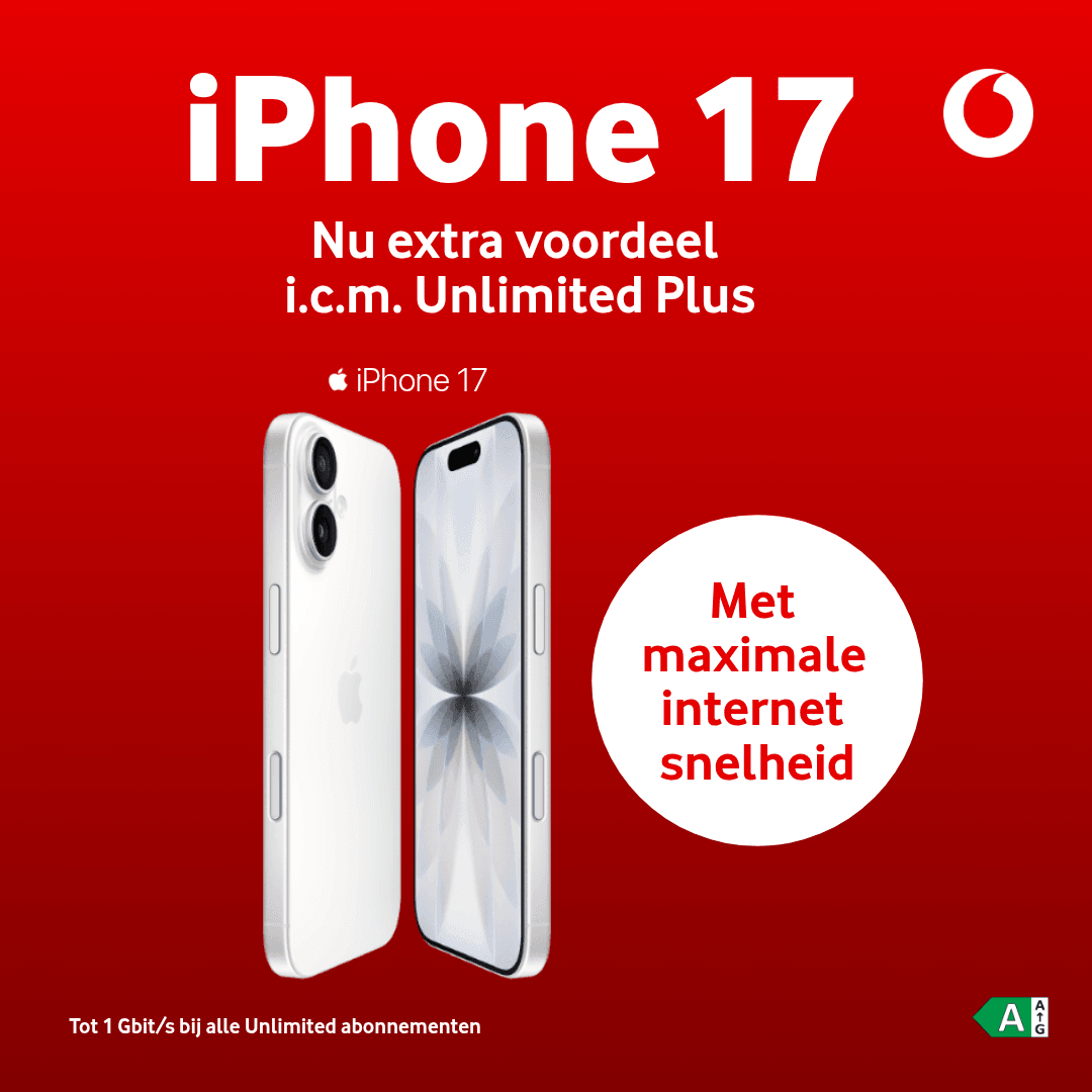 Advertentie Vodafone iPhone 17