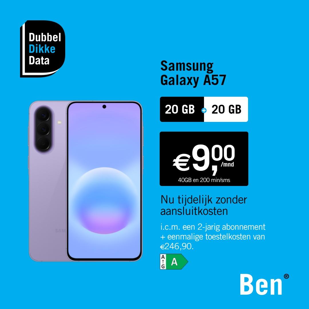Advertentie Samsung A57 Ben