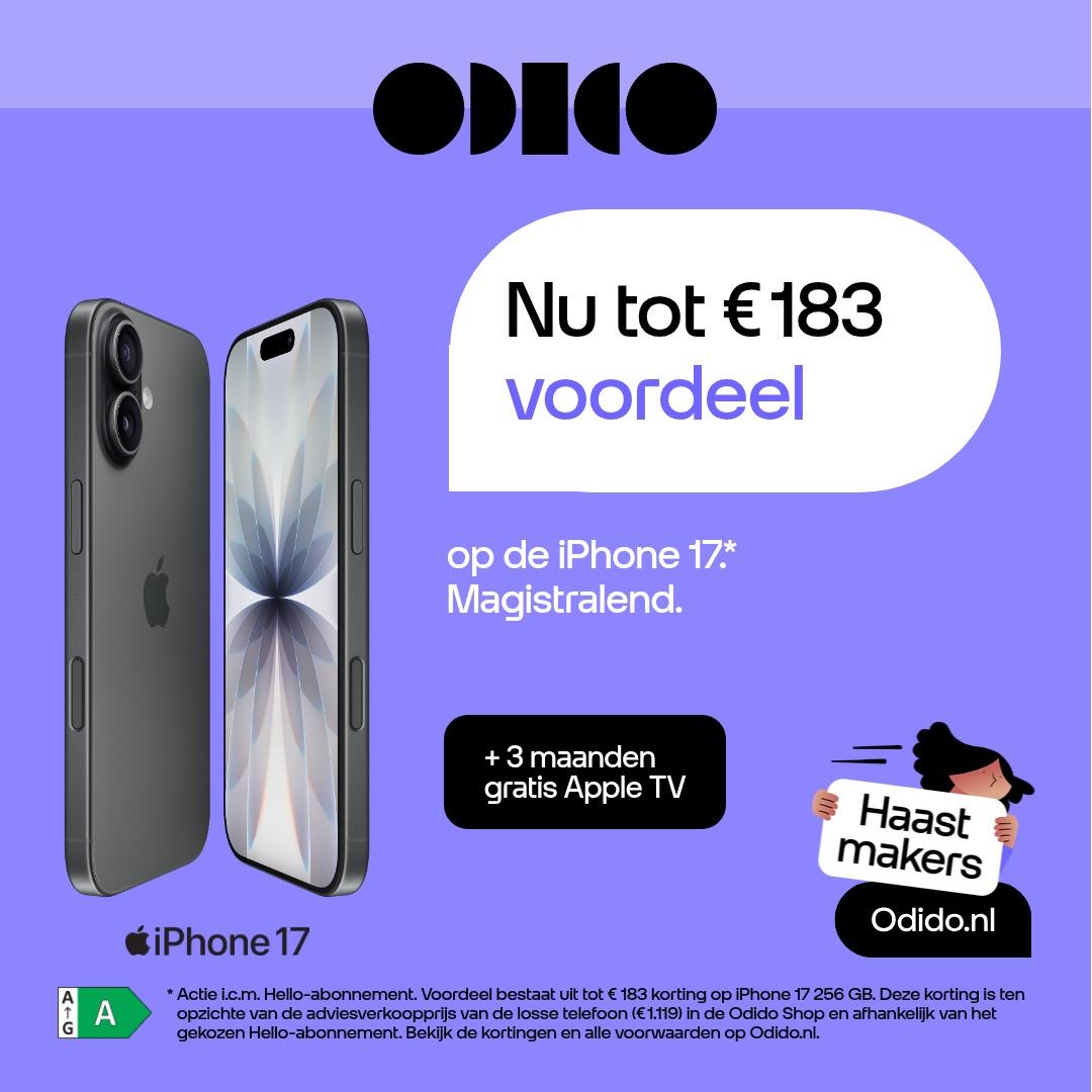 Advertentie Odido iPhone 17